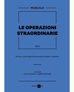 Le operazioni straordinarie 2023