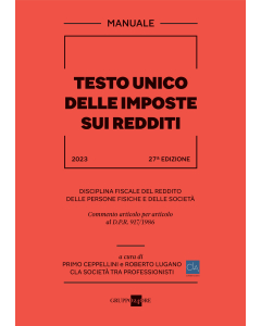 Manuale Testo Unico delle Imposte sui Redditi 2023