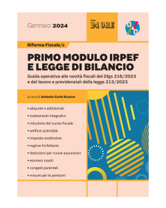 Riforma fiscale 1 - Primo modulo IRPEF e legge di bilancio 2024