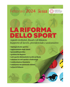 La riforma dello sport